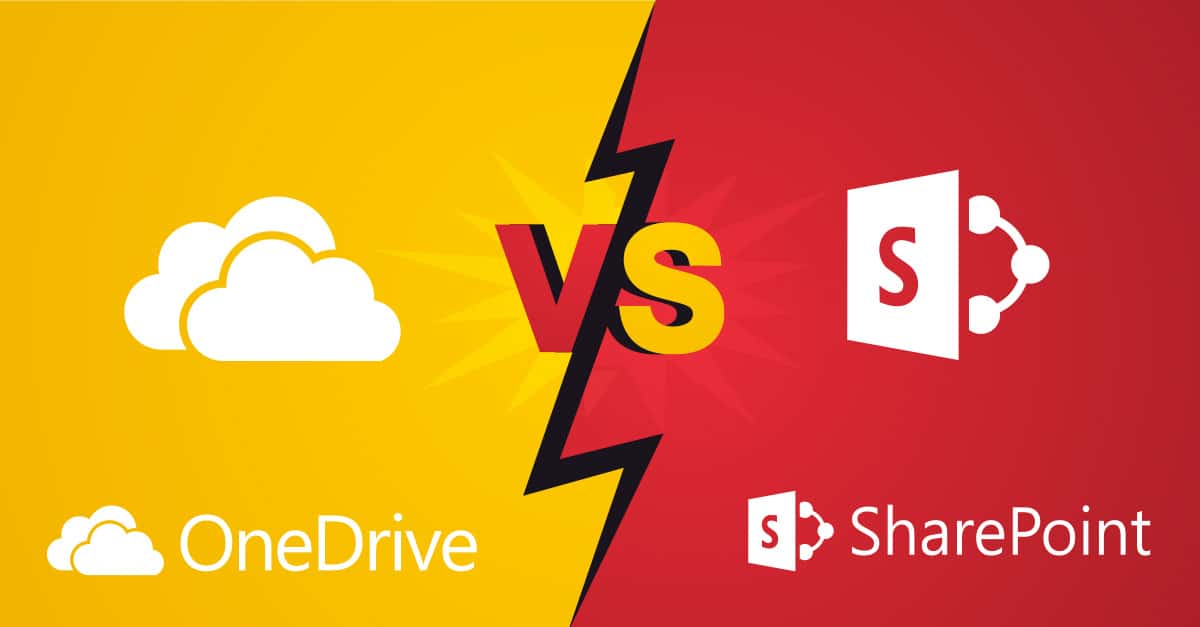 Microsoft Office 365 OneDrive versus Sharepoint